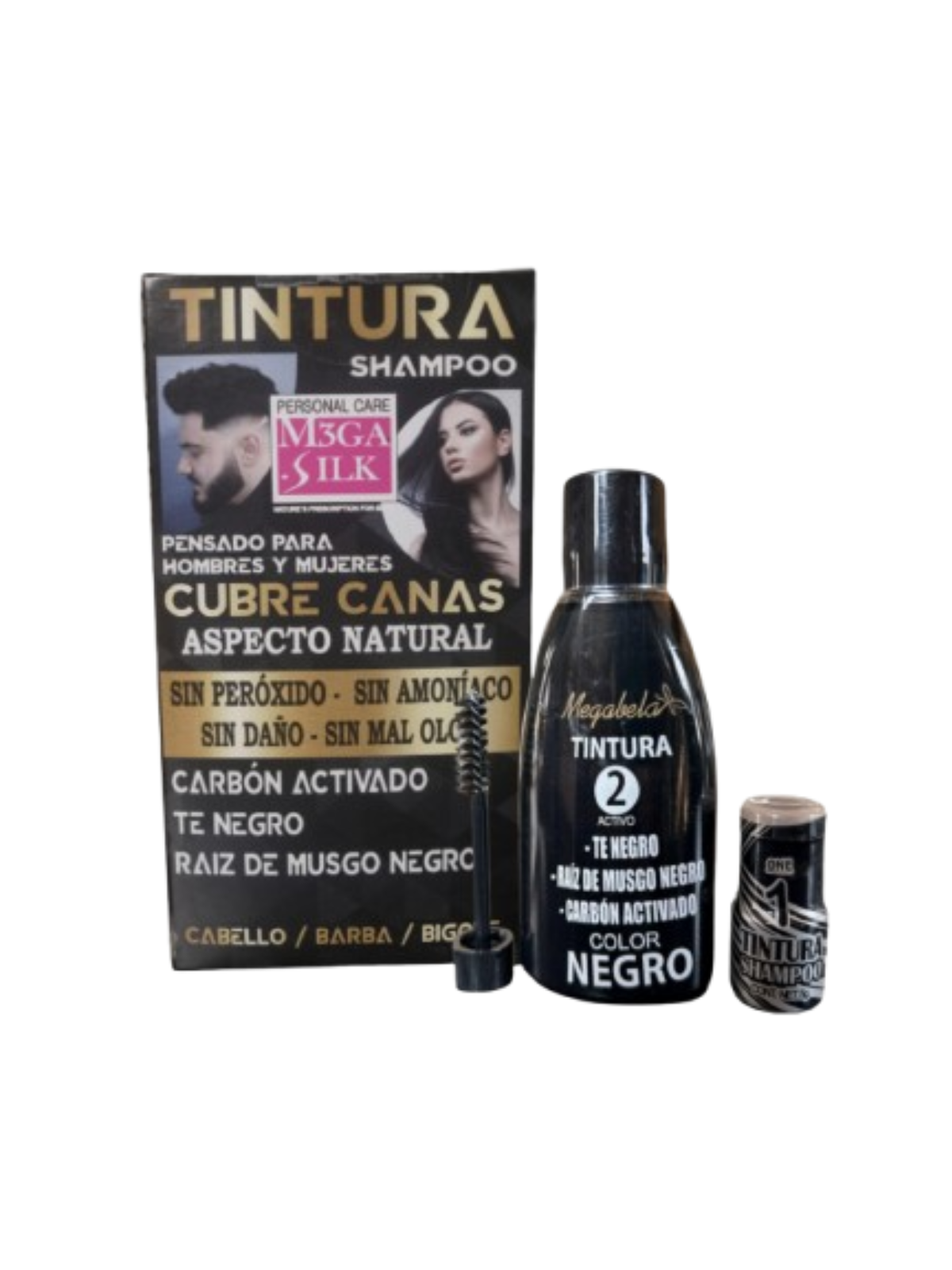 KIT TINTURA SHAMPOO COLOR NEGRO
